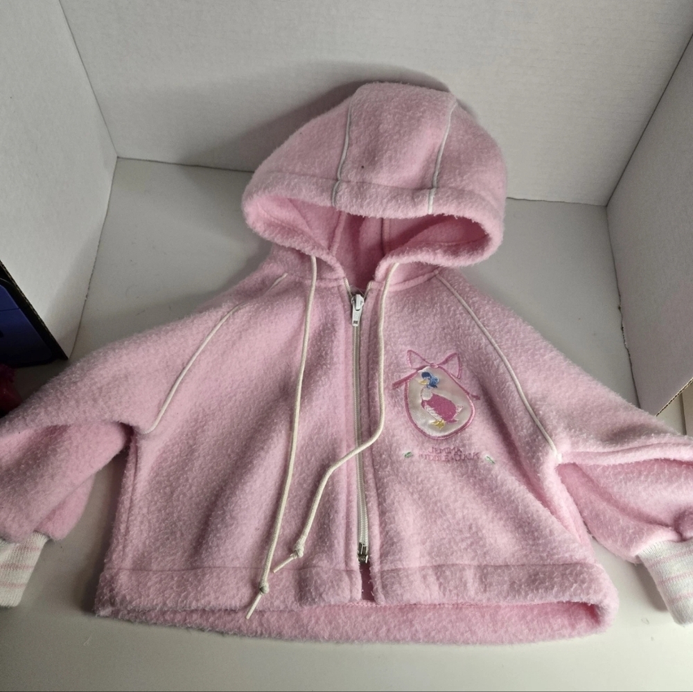 Beatrix Potter Original By Quiltex Jemina Puddle Duck Pink Fleece Jacket 6 Month